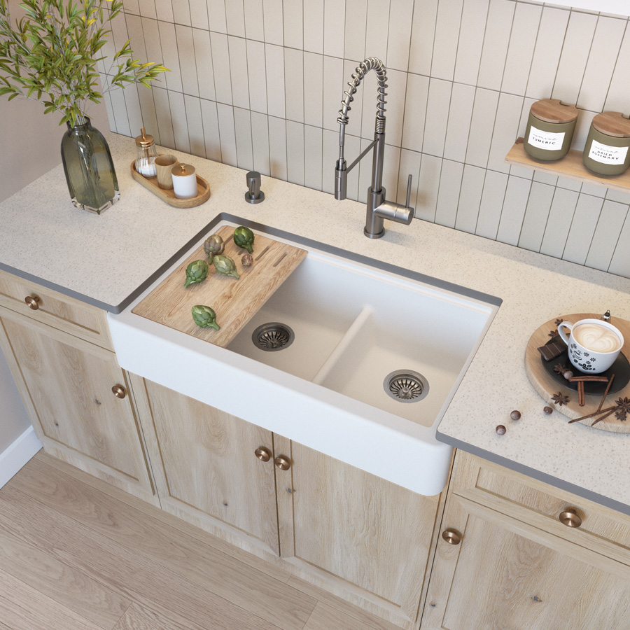 Kitchen Sinks Short Apron - Titan kitchen sink