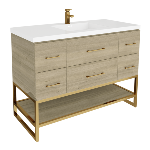 Genesis 48-06 Genesis. Country Oak with brass handles.