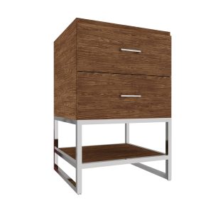 Genesis - 24" 2-Drawer Vanity with Open Shelf