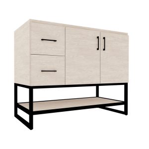 Genesis - 42" 2-Door, 2-Drawer Vanity with Open Shelf