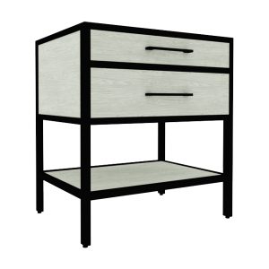 Manhattan - 30" Single Drawer Vanity with Open Shelf