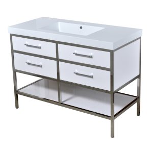Manhattan - 48" 2-Drawer Vanity with Open Shelf