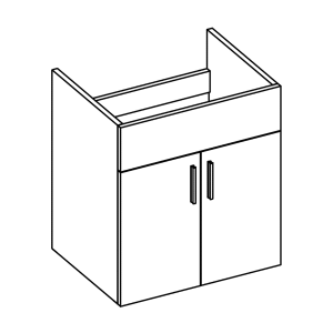 22" x 15.1" Vanity for NEW MILANO 24