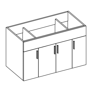 Daytona + Infinity (38"-42") 4-Door Vanities