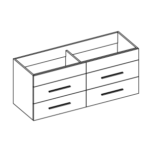 Daytona + Infinity (45"-48") 4-Drawer Vanities
