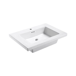 TRIBECA 3122 White Ceramic Sink Top with single hole