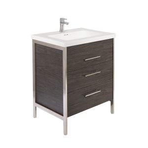 Jupiter 24" 3-drawer vanity tuxedo grey