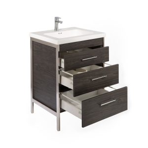 Jupiter 24" 3-drawer - Tuxedo Grey