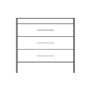 Jupiter 36" - 3-Drawer