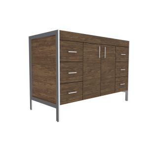 Jupiter 48" - 2 Door, 6 Drawers American Walnut