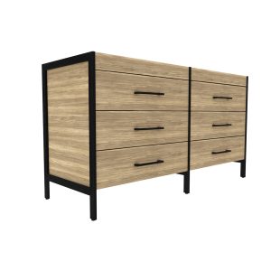 Jupiter 60" 6-drawer - Oregon Ash