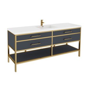 Manhattan 72" Single Bowl - Navy Blue