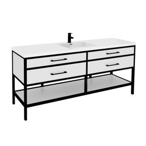 Manhattan 72" Single Bowl - White