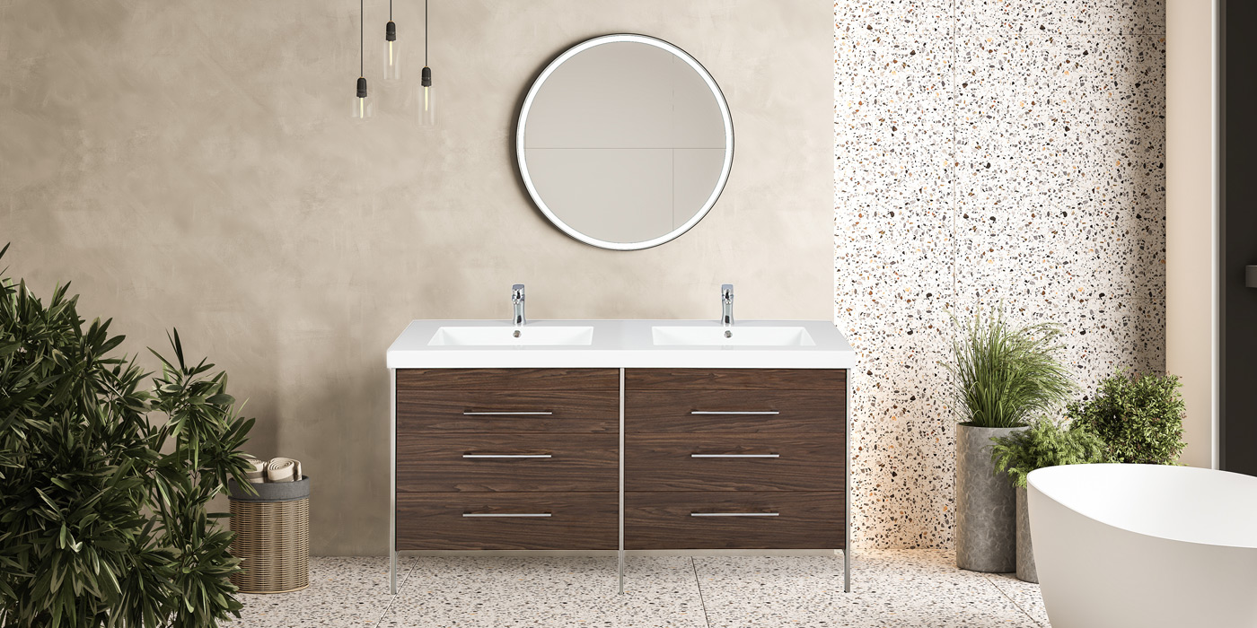 Jupiter 60" double sink